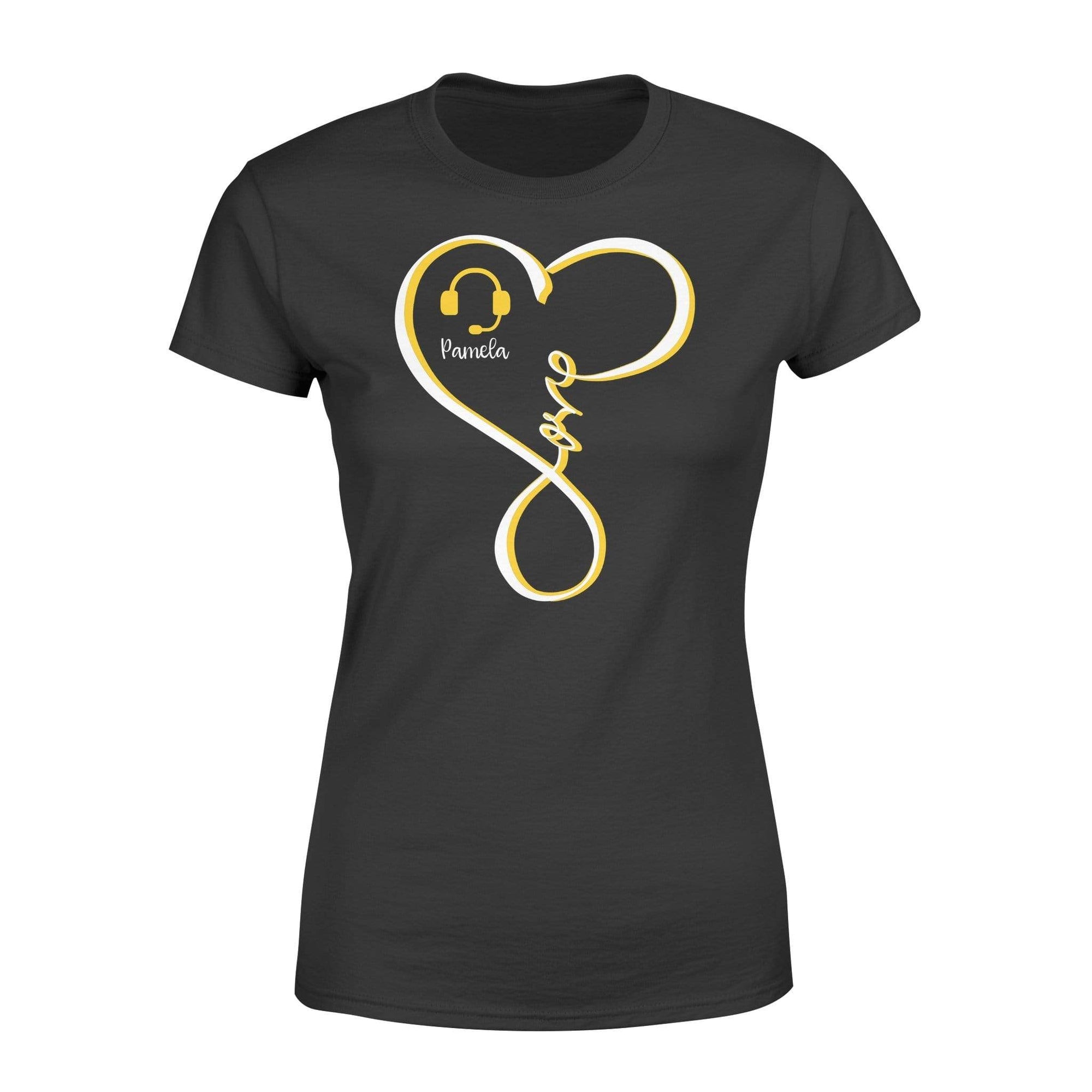 Apparel XS / Black Personalized Shirt - Infinily Love - Dispatcher Headset - DSAPP