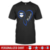 Apparel S / Black Personalized Shirt - Infinity Heart - Badge And Name - DSAPP