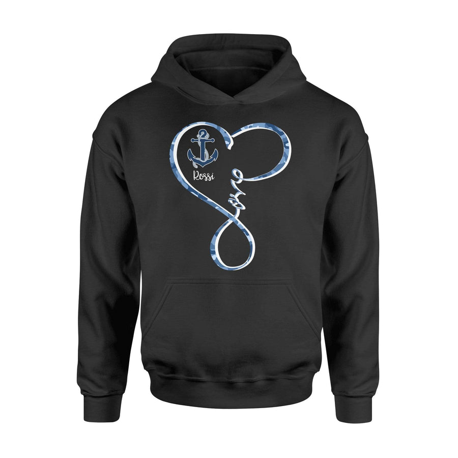 Apparel S / Black Personalized Shirt - Infinity Love - Camouflage - Navy - DSAPP