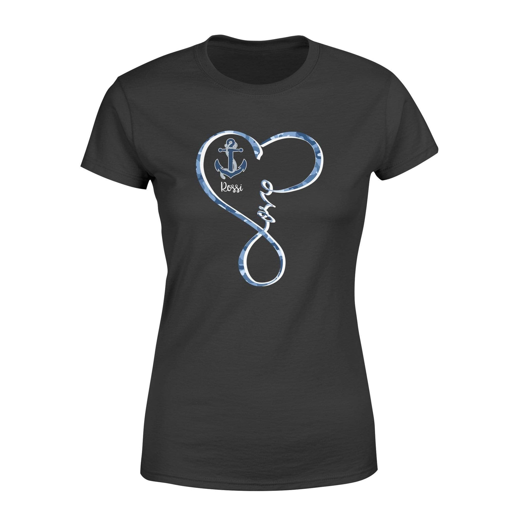 Apparel XS / Black Personalized Shirt - Infinity Love - Camouflage - Navy - DSAPP