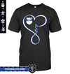 Apparel S / Black Personalized Shirt - Infinity Love - Police Badge - DSAPP
