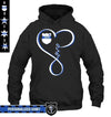 Apparel S / Black Personalized Shirt - Infinity Love - Police Badge - DSAPP