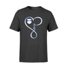 Apparel S / Black Personalized Shirt - Infinity Love - Police Badge- Standard T-shirt - DSAPP
