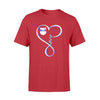 Apparel S / Red Personalized Shirt - Infinity Love - Police Badge- Standard T-shirt - DSAPP