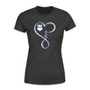 Apparel XS / Black Personalized Shirt - Infinity Love - Police Badge - Standard Women's T-shirt - DSAPP
