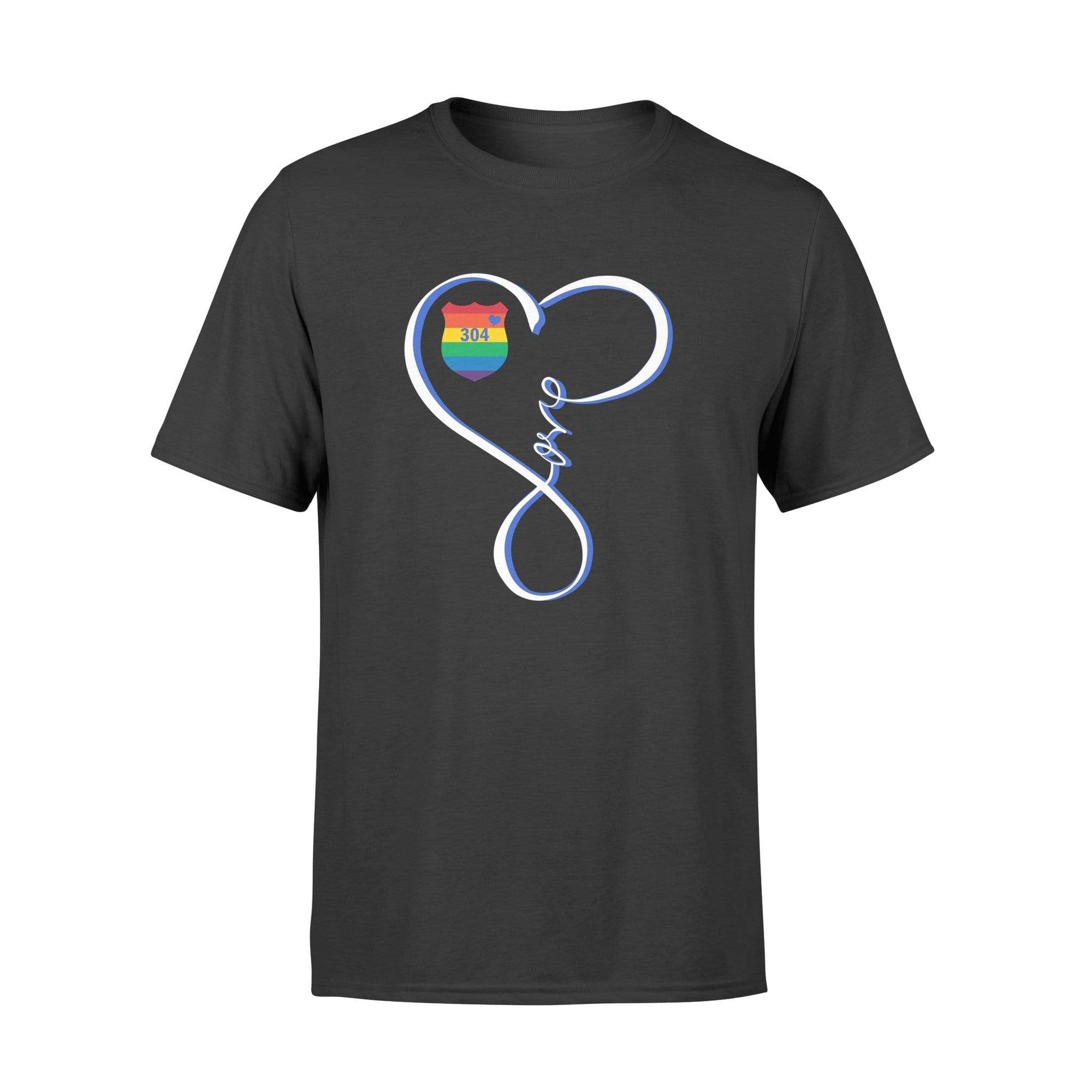 Apparel S / Black Personalized Shirt - Infinity Love - Pride Month - DSAPP