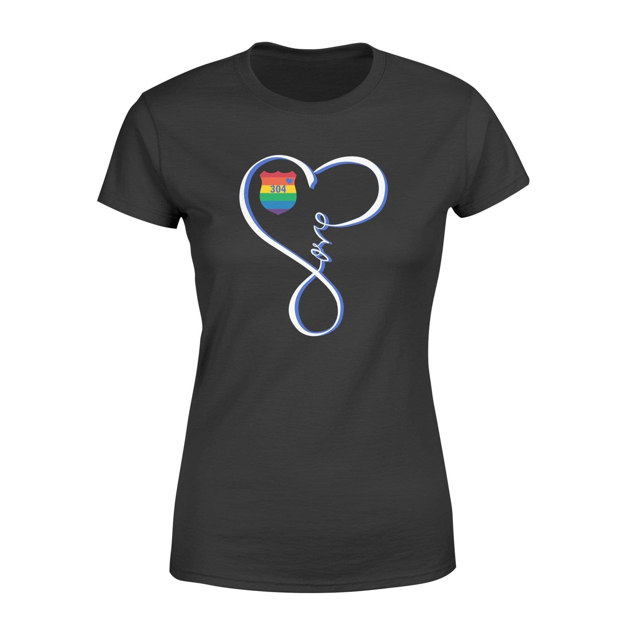 Apparel XS / Black Personalized Shirt - Infinity Love - Pride Month - DSAPP