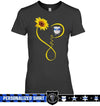 Apparel XS / Black Personalized Shirt - Infinity Sunflower Love - DSAPP