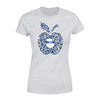 Apparel XS / Grey Personalized Shirt - Leopard Apple - Police x Teacher - Standard Women's T-shirt - DSAPP