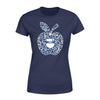 Apparel XS / Navy Personalized Shirt - Leopard Apple - Police x Teacher - Standard Women's T-shirt - DSAPP