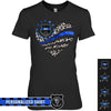 Apparel XS / Black Personalized Shirt - Leopard Patterned Flag Heart - Police - DSAPP