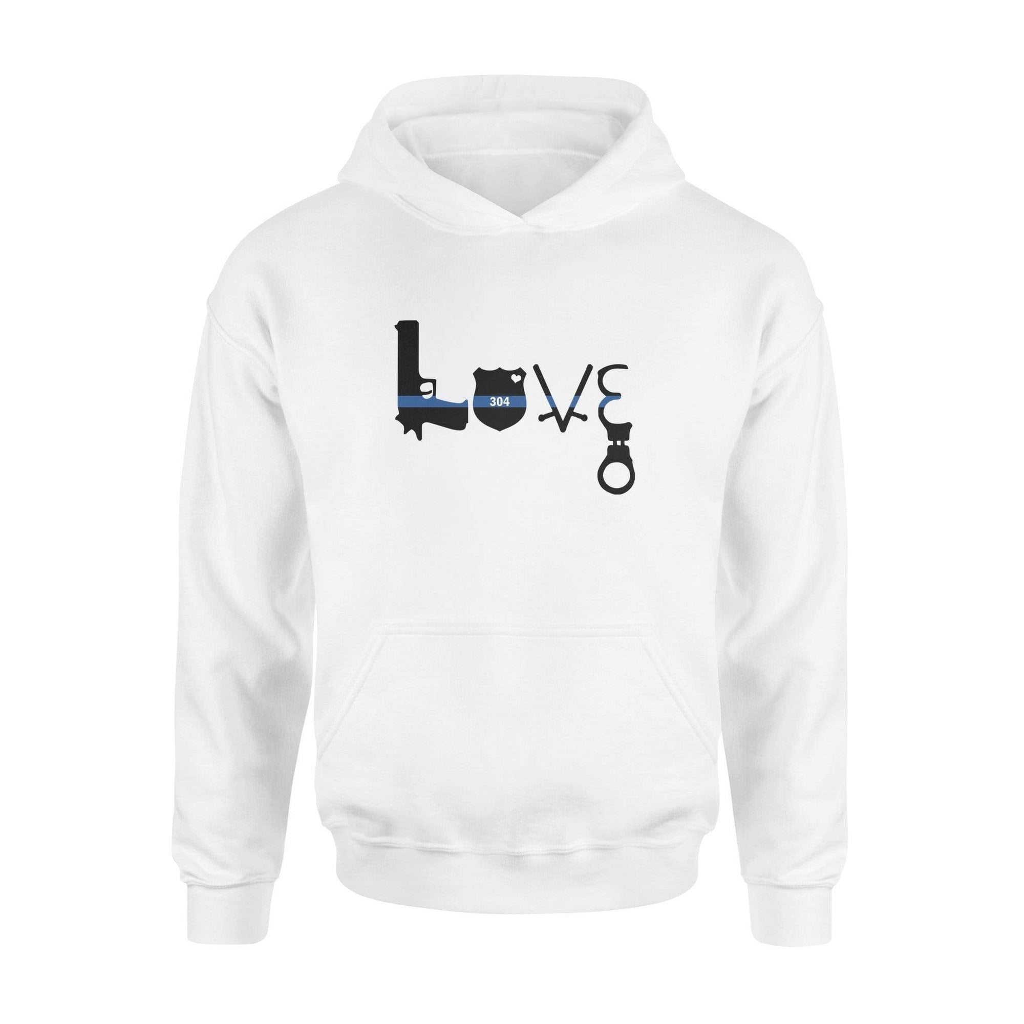 Apparel S / White Personalized Shirt - Love Police Things - DSAPP