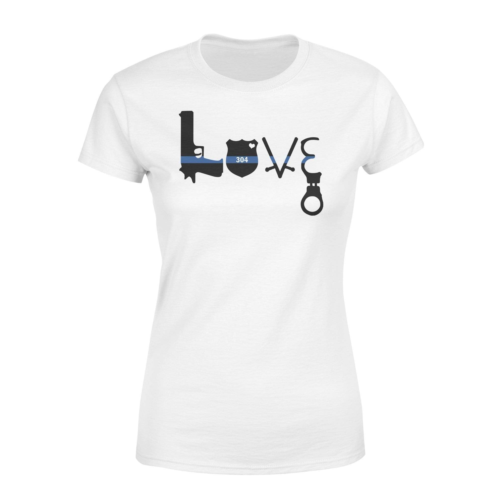 Apparel XS / White Personalized Shirt - Love Police Things - DSAPP