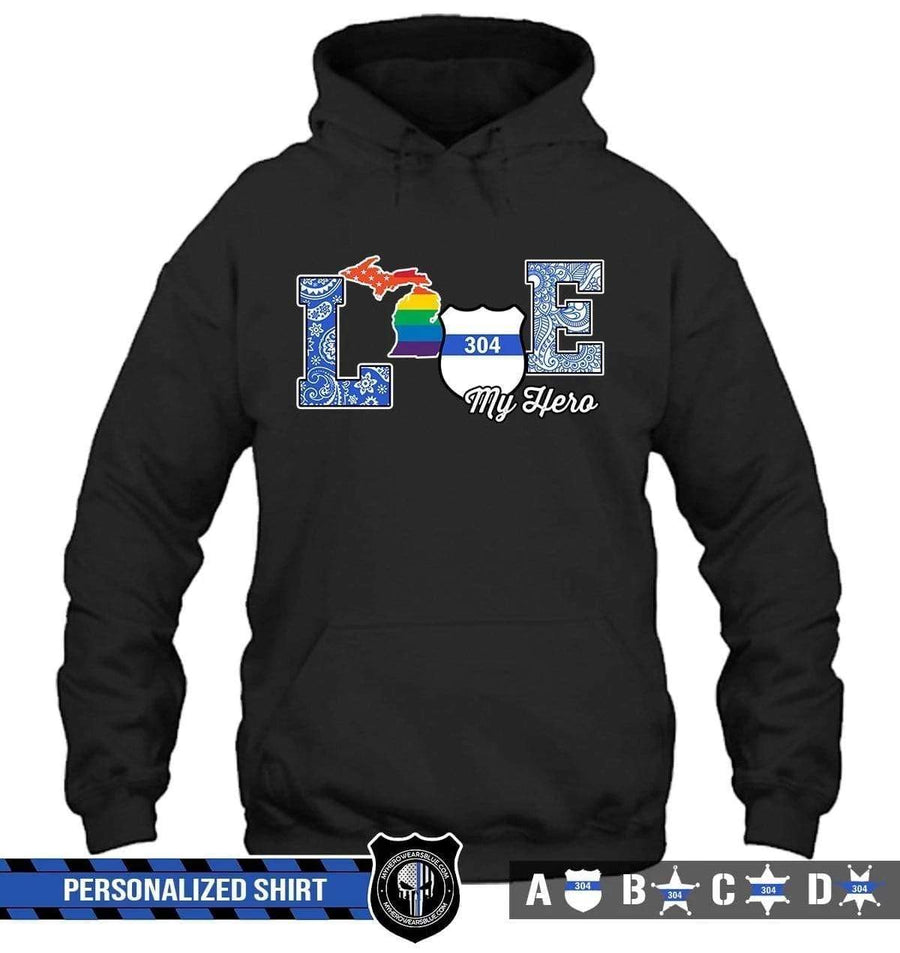 Apparel S / Black Personalized Shirt - Love State - Pride Month - DSAPP