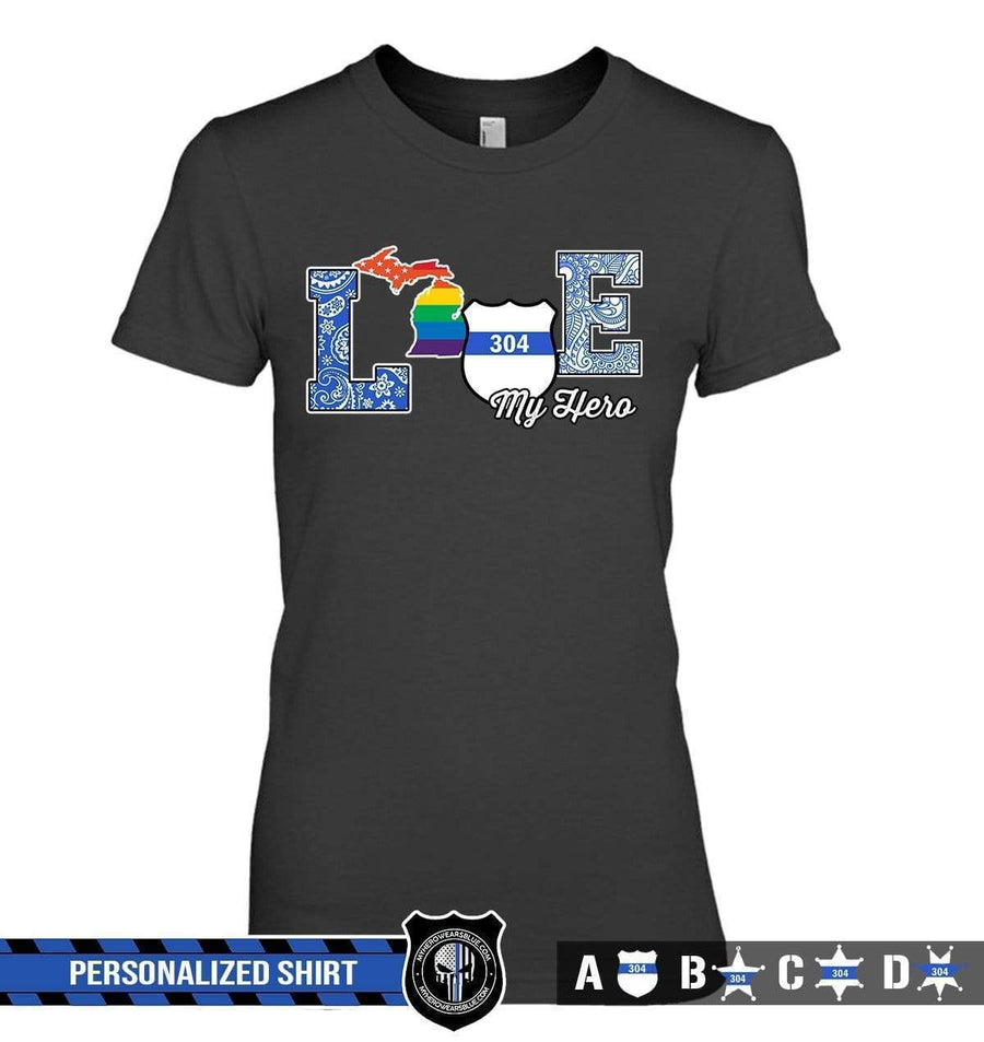 Apparel XS / Black Personalized Shirt - Love State - Pride Month - DSAPP