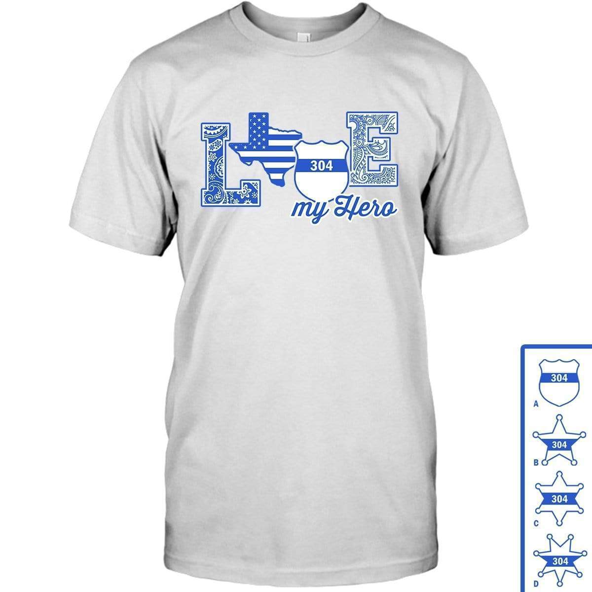 Apparel S / White Personalized Shirt - Love State - White Shirt - DSAPP