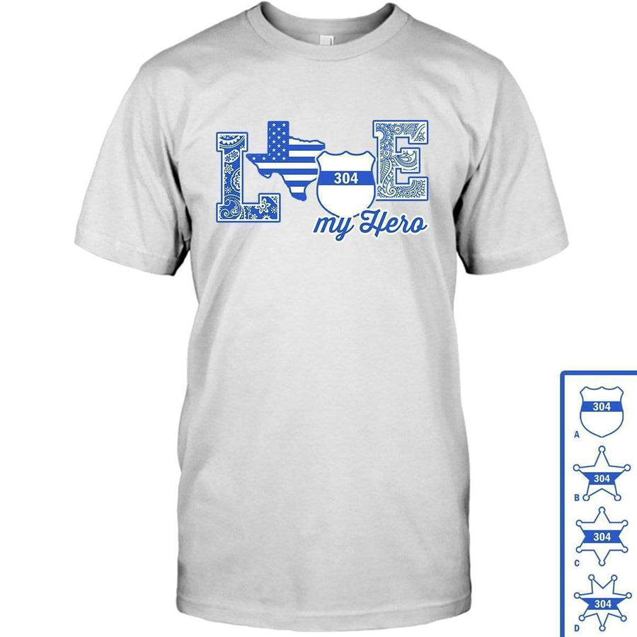 Apparel S / White Personalized Shirt - Love State - White Shirt - DSAPP