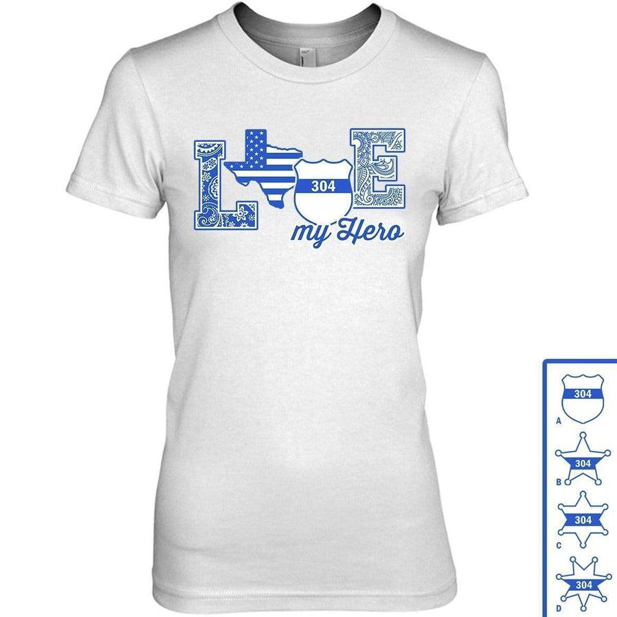 Apparel XS / White Personalized Shirt - Love State - White Shirt - DSAPP