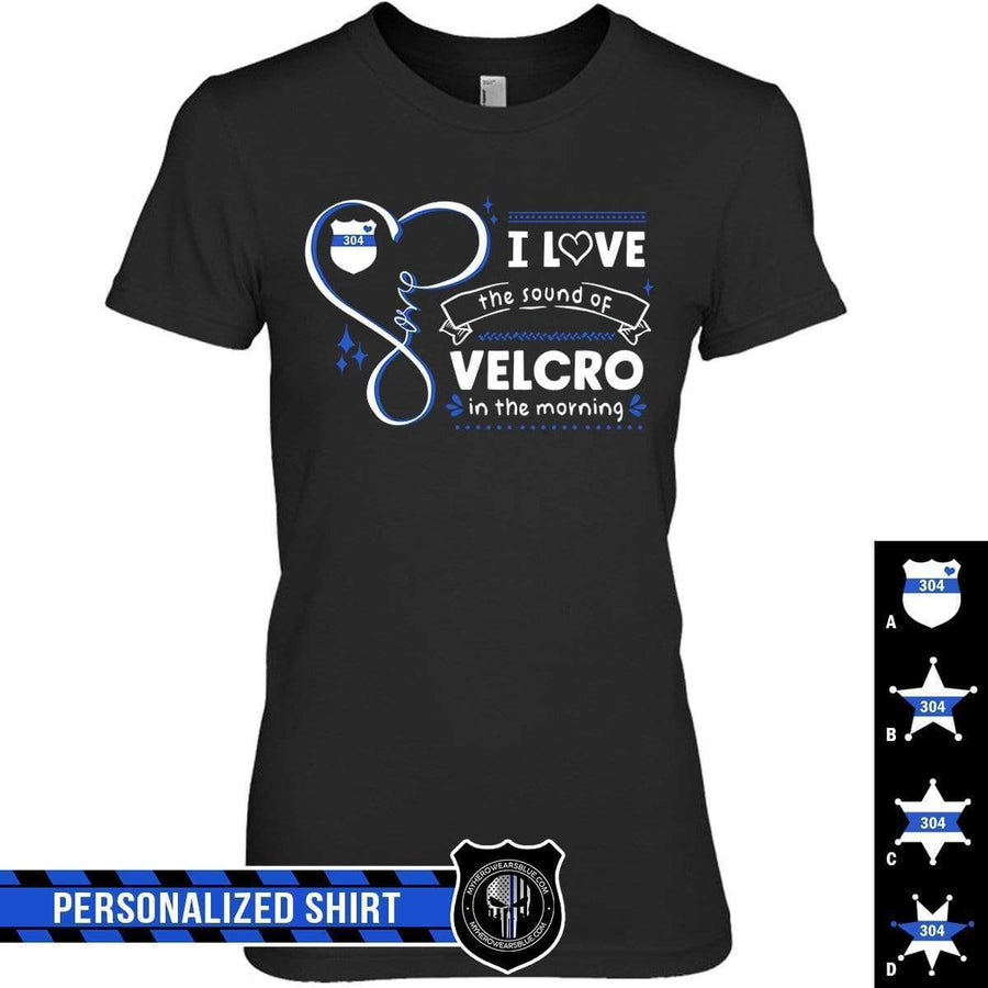 Apparel XS / Black Personalized Shirt - Love The Sound Of Velcro - DSAPP