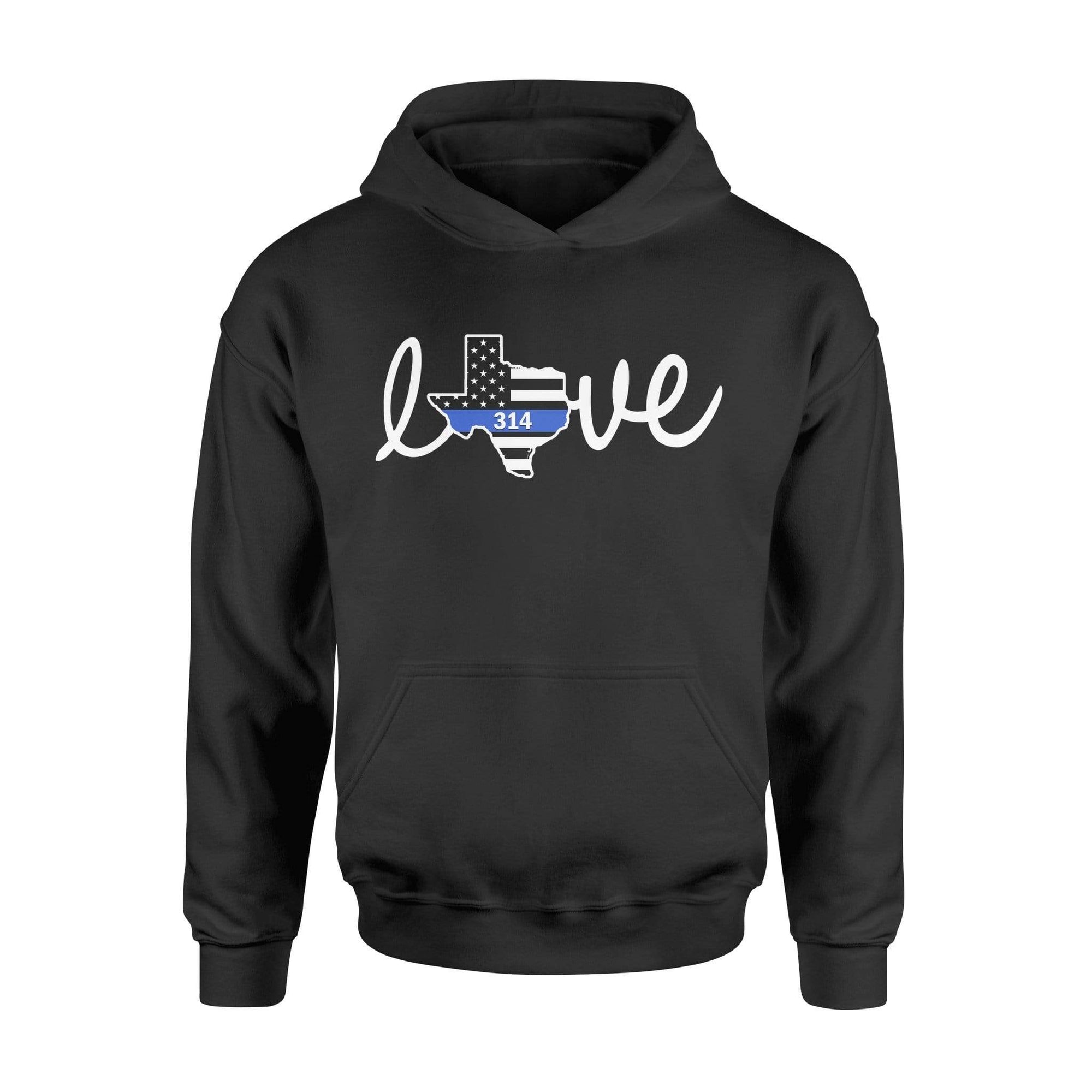 Apparel S / Black Personalized Shirt - Love With State Outline - DSAPP