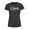 Apparel XS / Black Personalized Shirt - Love With State Outline - DSAPP