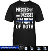 Apparel S / Black Personalized Shirt - Messes And Dress - Thin Blue Line - DSAPP