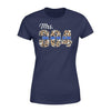 Apparel XS / Navy Personalized Shirt - Mrs Badge Number - Leopard Pattern - Standard Women's T-shirt - DSAPP