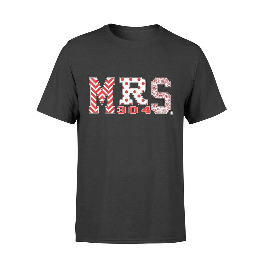 Apparel S / Black Personalized Shirt - Mrs Thin Red Line - Number - Standard T-shirt - DSAPP