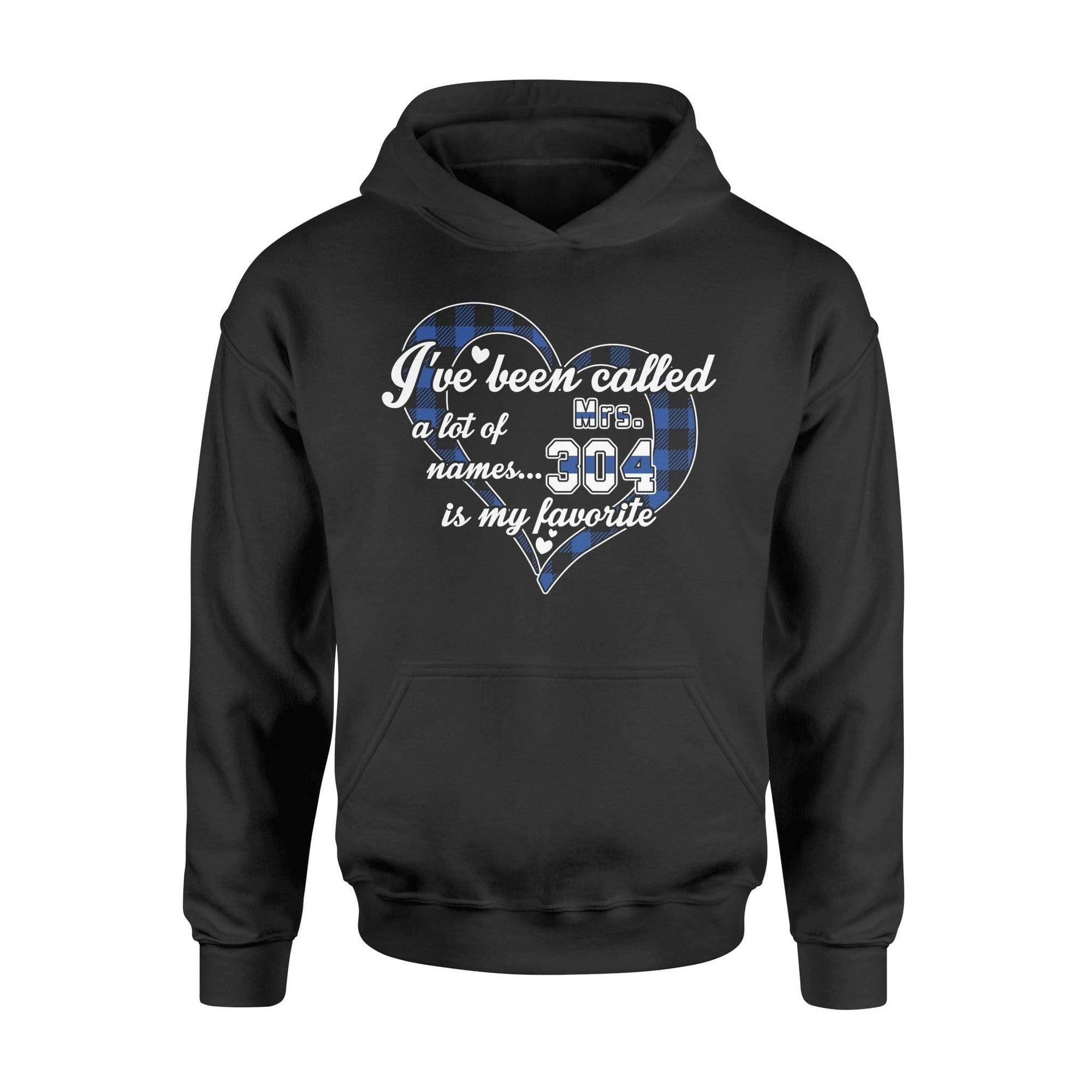 Apparel S / Black Personalized Shirt - My Favorite Name - Mrs Badge Number - Checkered Patterned - DSAPP