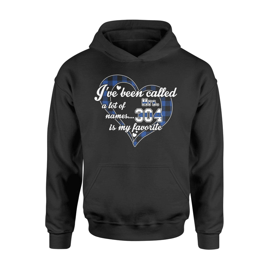 Apparel S / Black Personalized Shirt - My Favorite Name - Mrs Badge Number - Checkered Patterned - DSAPP