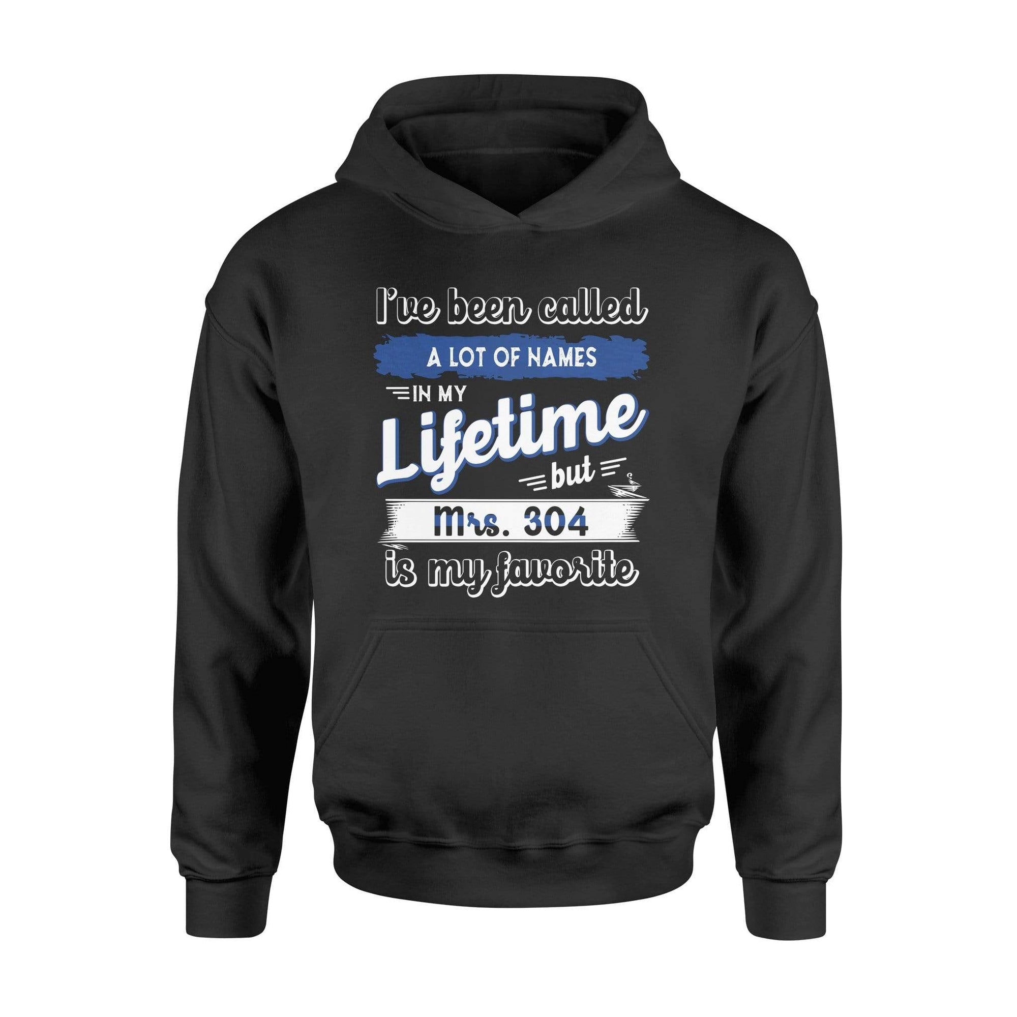 Apparel S / Black Personalized Shirt - My Favorite Name - Mrs Badge Number - Ver 2 - DSAPP