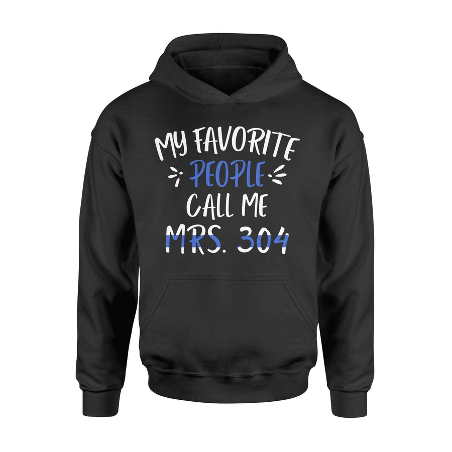 Apparel S / Black Personalized Shirt - My Favorite People Call Me - Mrs Badge Number - DSAPP