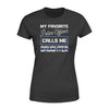 Apparel XS / Black Personalized Shirt - My Favorite Police Officer Calls Me Daughter - DSAPP