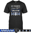 Apparel S / Black Personalized Shirt - My Favorite Police Officer Calls Me Mom - DSAPP