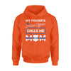 Apparel S / Orange Personalized Shirt - My Favorite Police Officer Calls Me Mom - Standard Hoodie - DSAPP