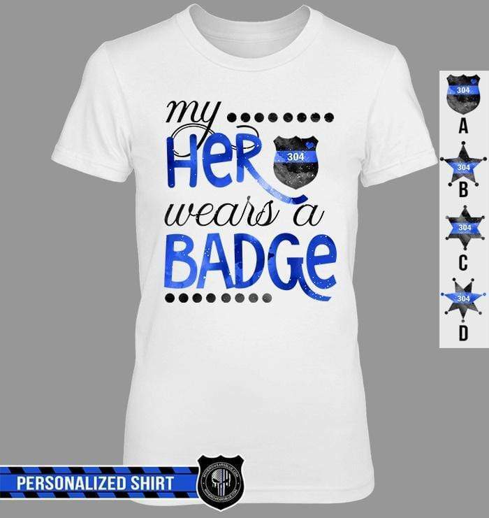 Apparel XS / White Personalized Shirt - My Hero Wears A - DSAPP