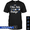 Apparel S / Black Personalized Shirt - My Other Half Wears A Badge - Standard T-shirt