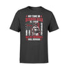 Apparel S / Black Personalized Shirt - My Time In Bunker Gear Is Over - Name  - Standard T-shirt - DSAPP