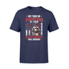 Apparel S / Navy Personalized Shirt - My Time In Bunker Gear Is Over - Name  - Standard T-shirt - DSAPP