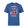 Apparel S / Royal Personalized Shirt - My Time In Bunker Gear Is Over - Name  - Standard T-shirt - DSAPP