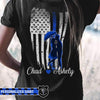 Apparel XS / Black Personalized Shirt - Nation Flag Love Couple - Police - Standard Women's T-shirt