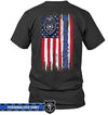 Apparel S / Black Personalized Shirt - Nation Flag Patterned Name - Police - DSAPP