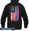 Apparel S / Black Personalized Shirt - Nation Flag Patterned Name - Police - DSAPP
