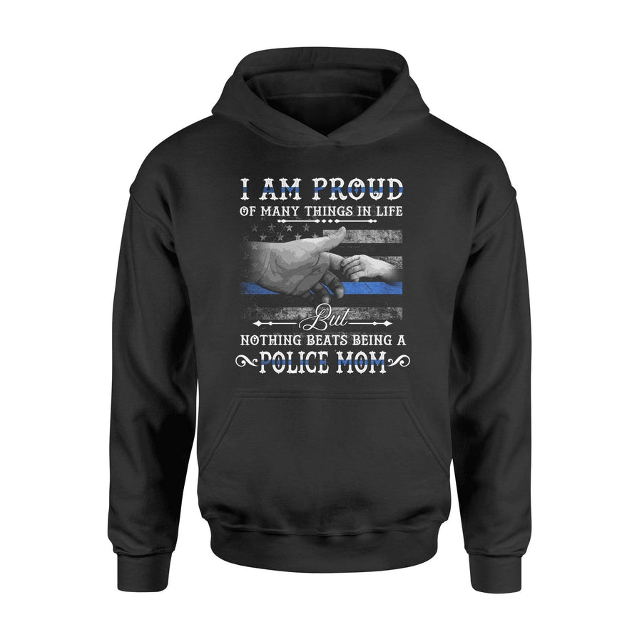 Apparel S / Black Personalized Shirt - Nothing Beats Being A Police Mom - DSAPP