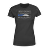Apparel XS / Black Personalized Shirt - Nurse - Dreamed To Be Police Wife - DSAPP