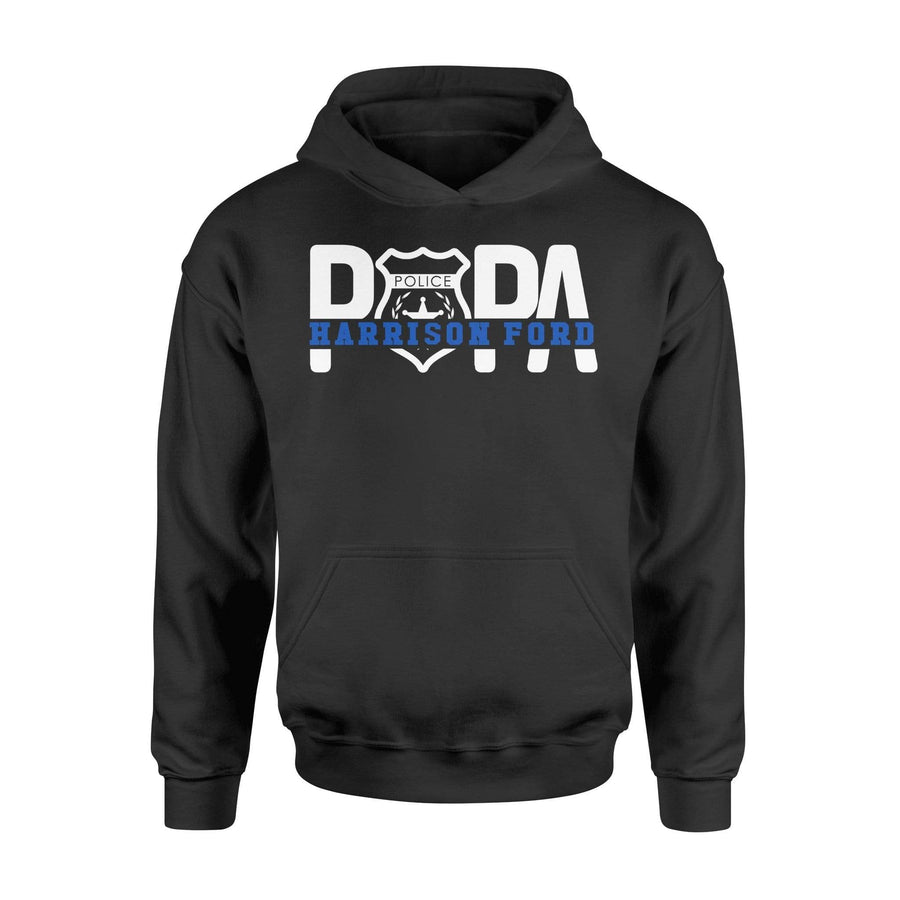 Apparel S / Black Personalized Shirt - Papa Cut Through - Police Badge - DSAPP