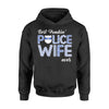 Apparel S / Black Personalized Shirt - Patterned Best Police Wife Ever - DSAPP