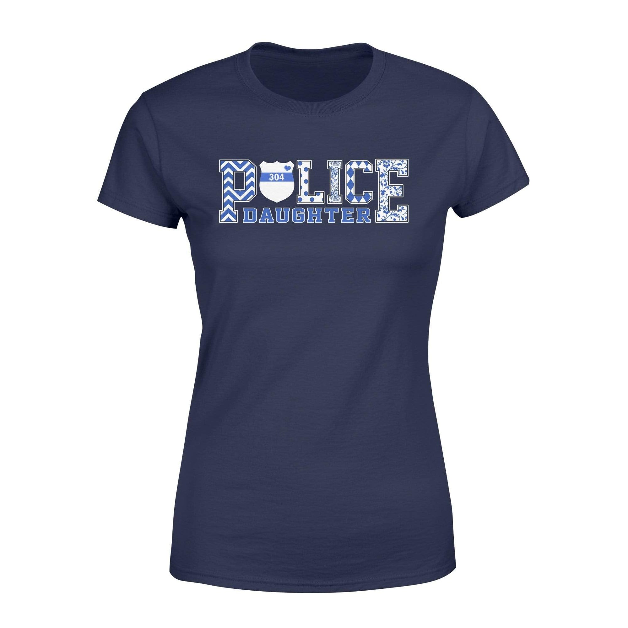Police Daughter - Patterned Personalized Women Shirt - My Hero