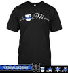 Apparel S / Black Personalized Shirt - Police Mom Heart Beat - DSAPP