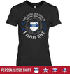 Apparel XS / Black Personalized Shirt - Police Mom Quote Circle - DSAPP